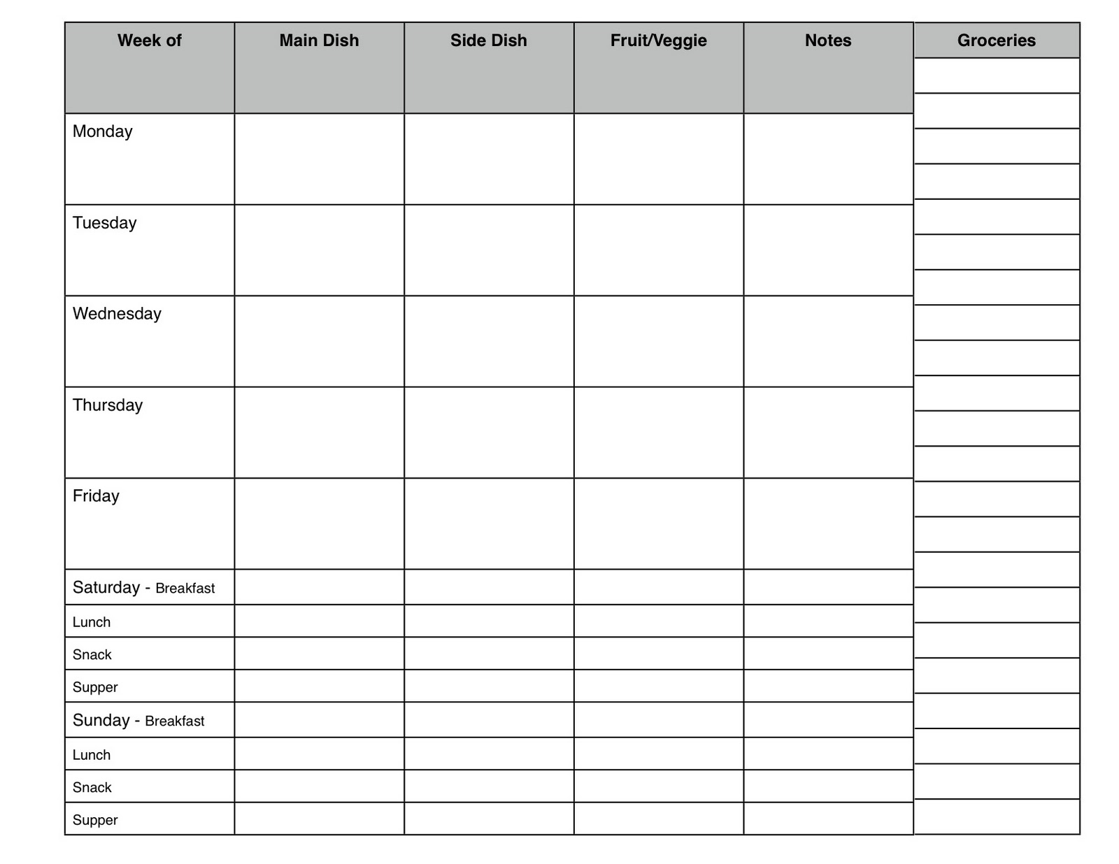 100 day plan template